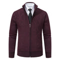 Men's Stand Collar Wool Cardigan