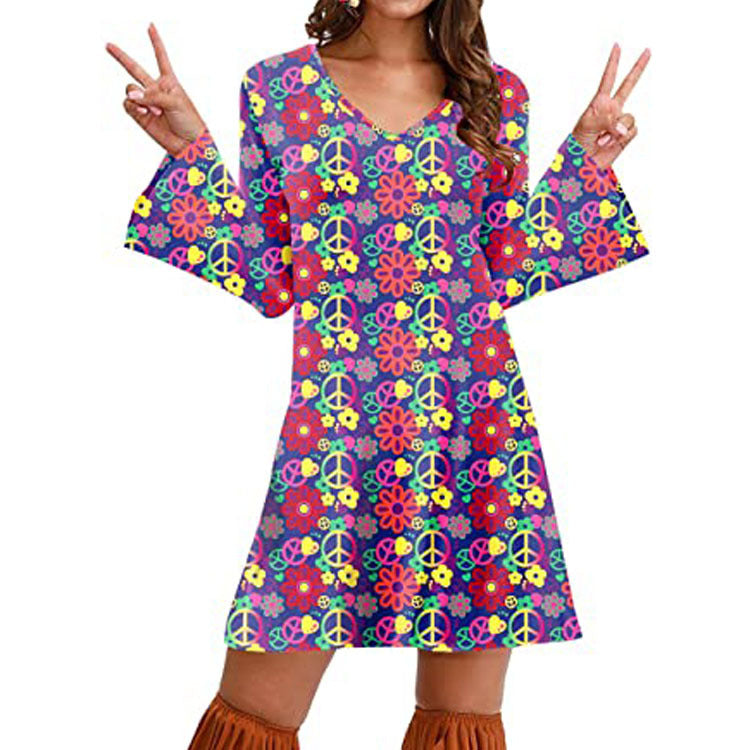 Boho Print Maxi Dress