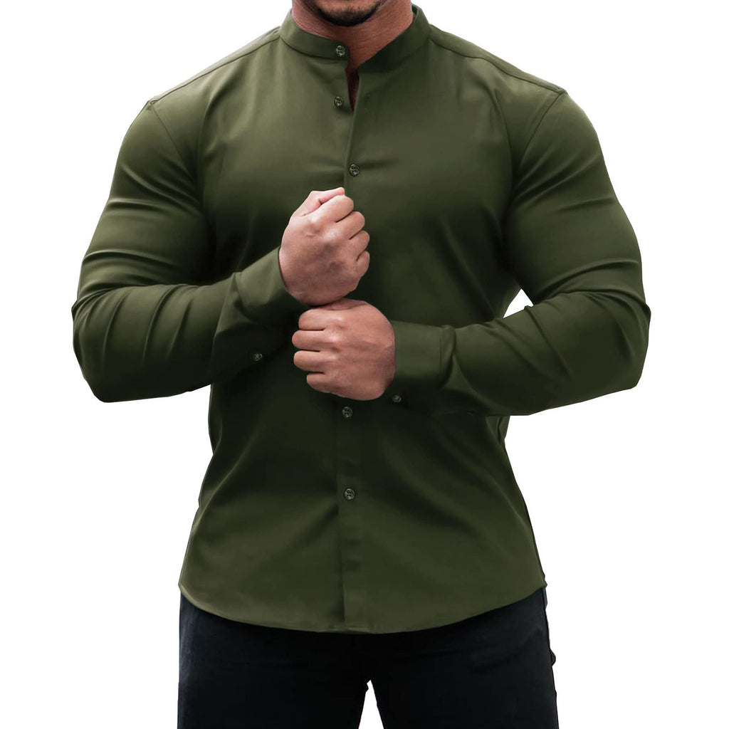 Men's Slim Button-Down Shirt