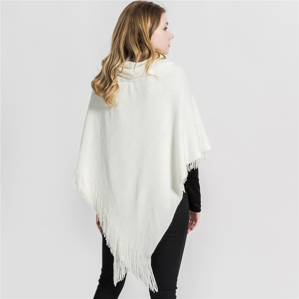 Hooded Poncho Cardigan