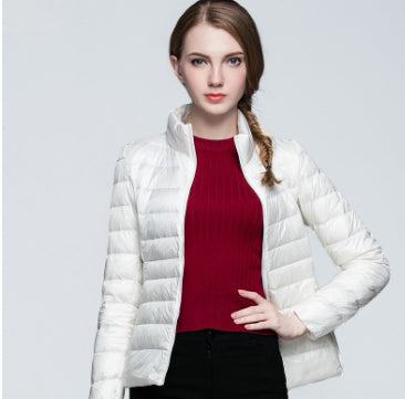 Plus Size Lightweight Down Puffer Coat