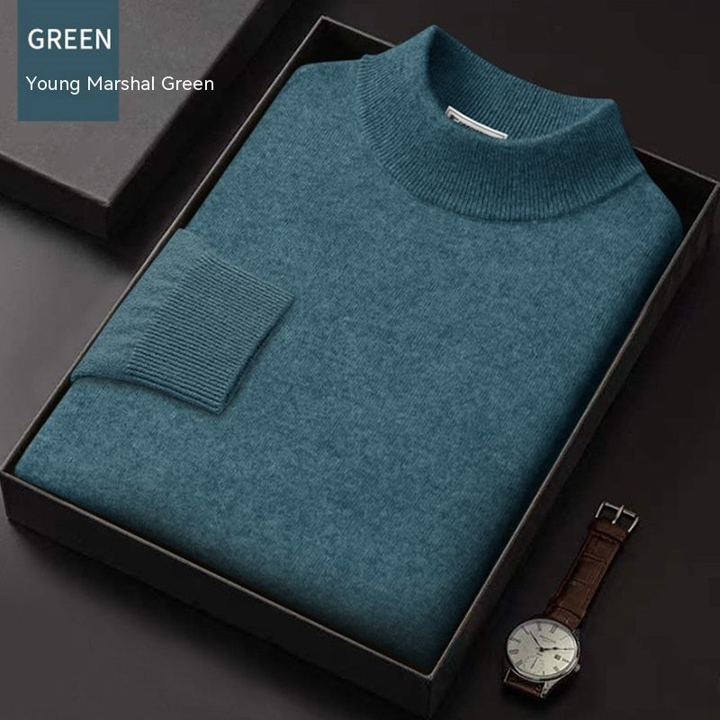 Men's Half-Zip Wool Sweater