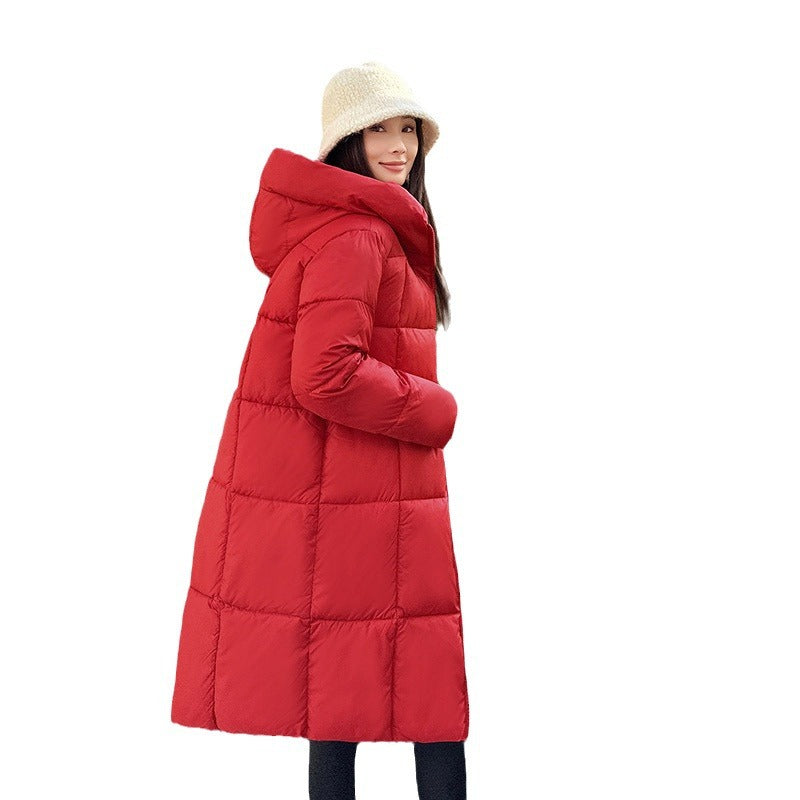 Plus Size Hooded Padded Coat
