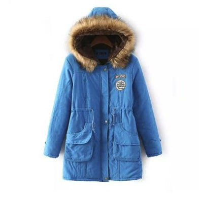 Plus Size Fur Hood Parka