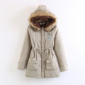 Plus Size Fur Hood Parka