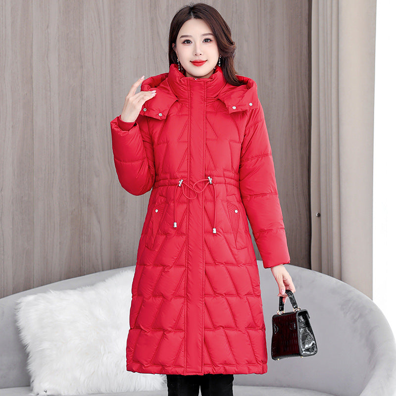 Plus Size Slim Fit Padded Coat