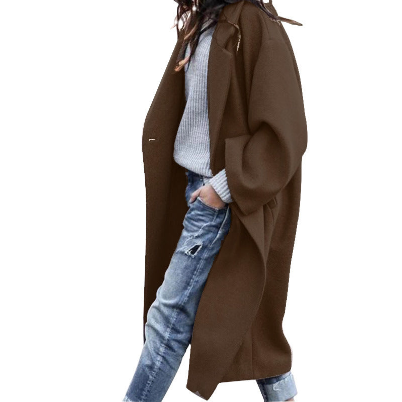 Single-Breasted Wool Coat