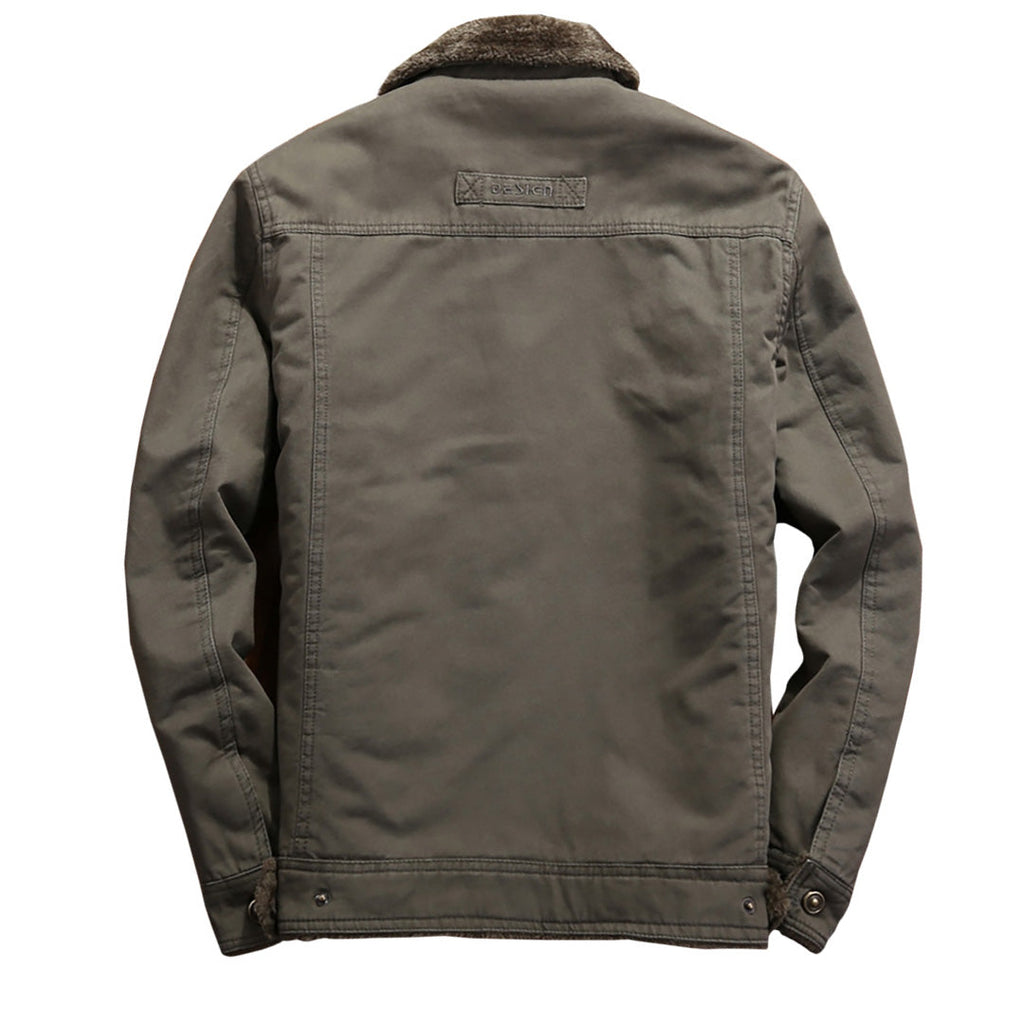 Men's Velvet-Lined Cotton Jacket