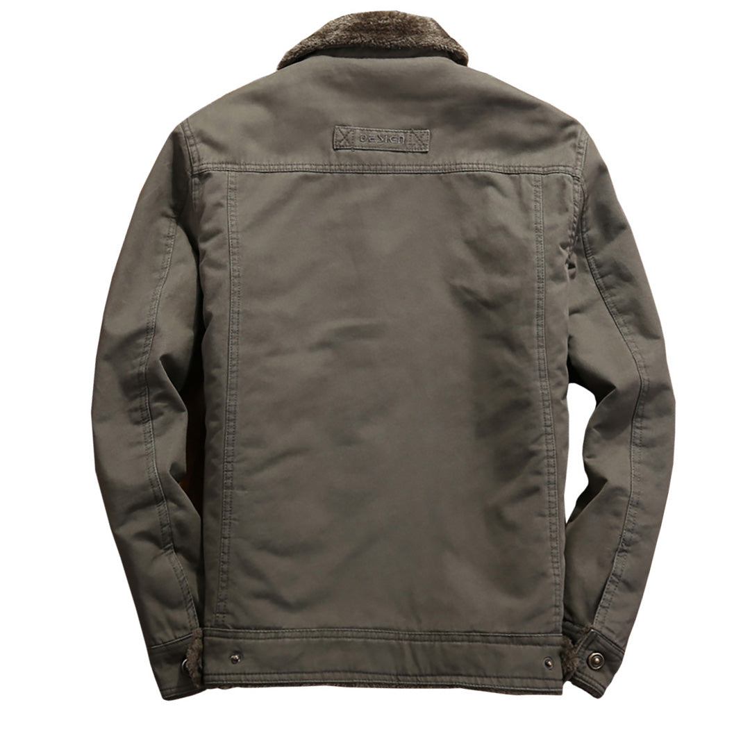 Men's Velvet-Lined Cotton Jacket