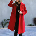 Plus Size Woolen Coat