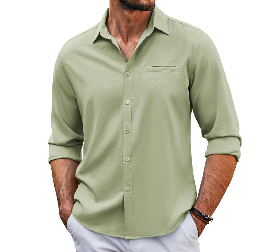 Men's Pocket Polo Collar Shirt