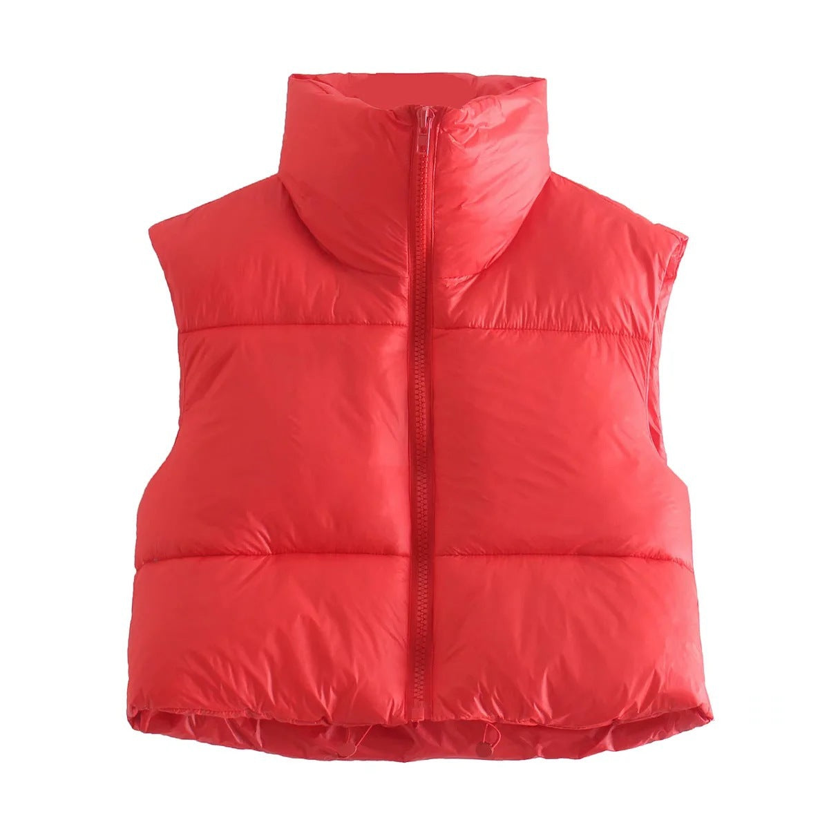 Cropped Puffer Vest