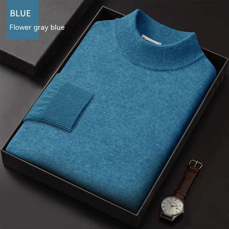 Men's Half-Zip Wool Sweater