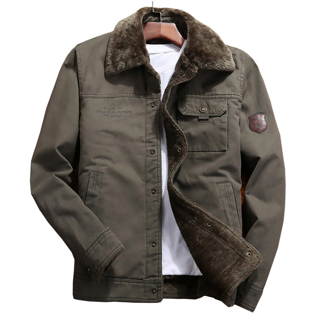 Men's Velvet-Lined Cotton Jacket