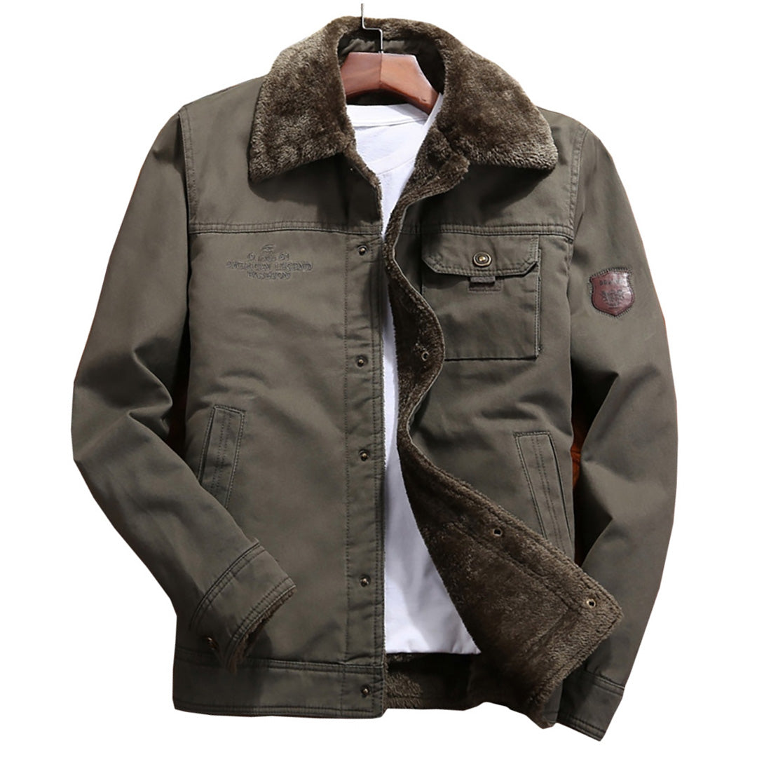 Men's Velvet-Lined Cotton Jacket