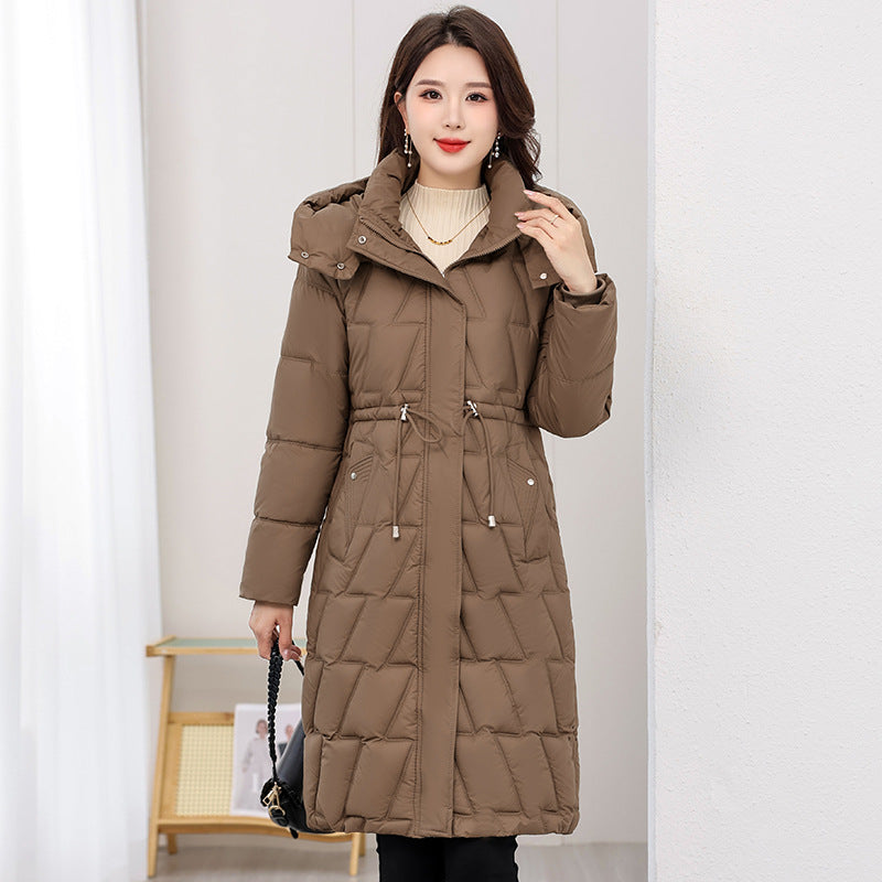 Plus Size Slim Fit Padded Coat