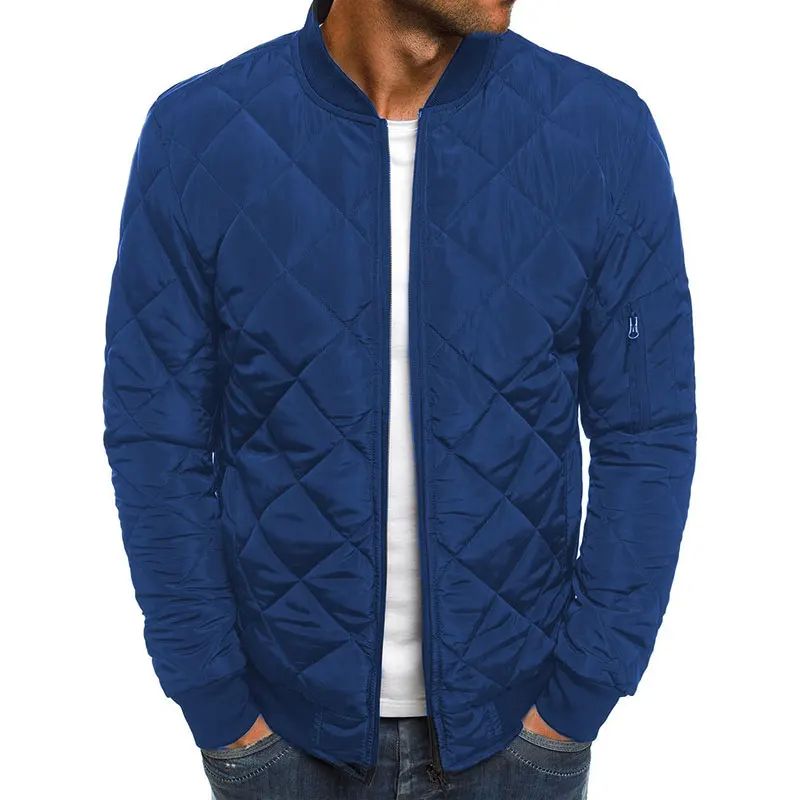 Men's Quilted Stand Collar Jacket