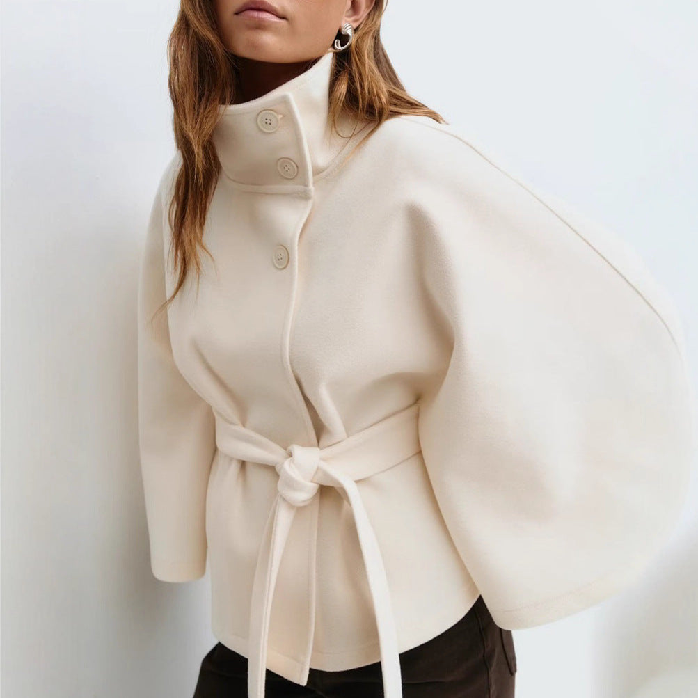 Belted Batwing Coat