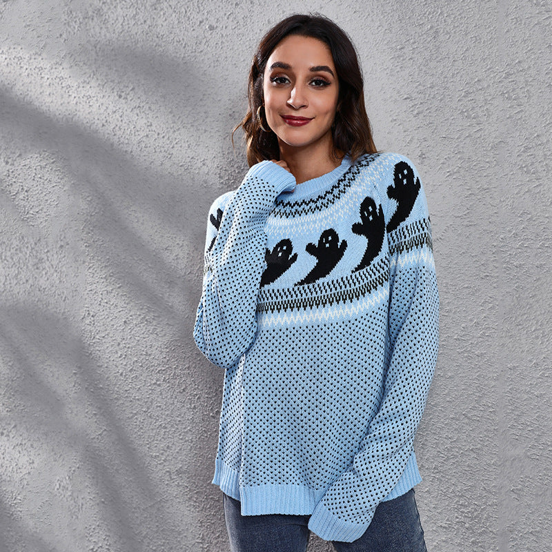 Ghost Polka Dot Sweater