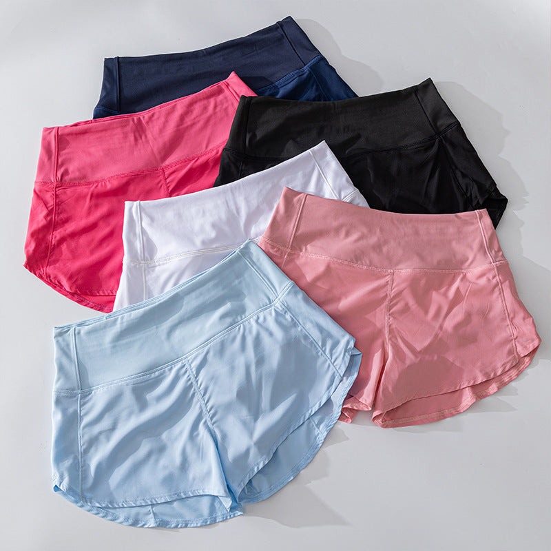 Women's Sports High-Waist Running & Cycling Shorts