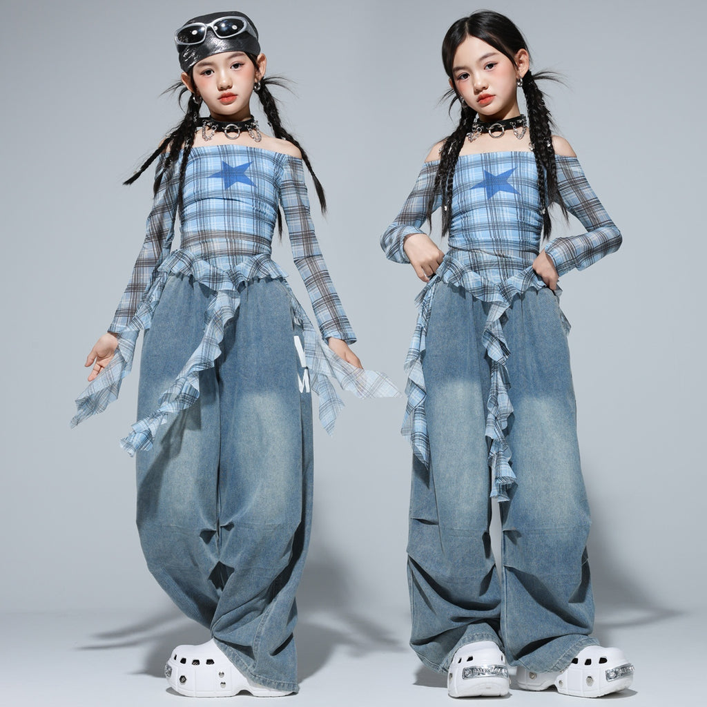 Girls' Street Dance Outfit Set