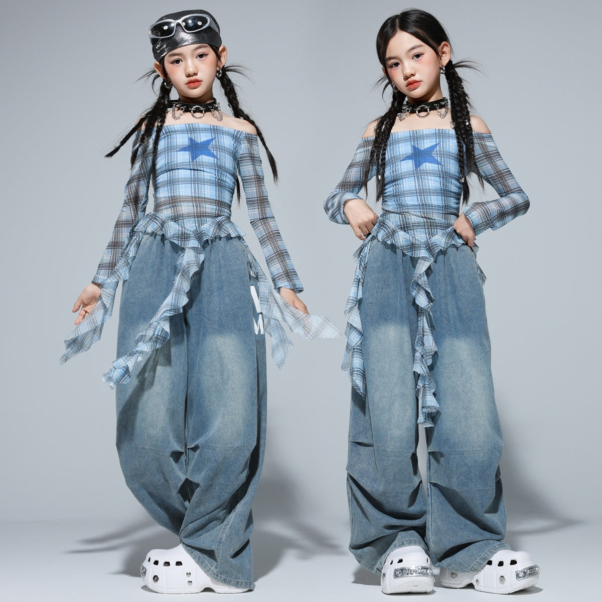 Girls' Street Dance Outfit Set