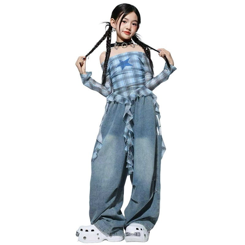 Girls' Street Dance Outfit Set