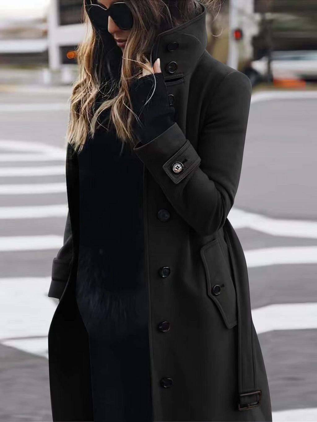 Slim Fit Wool Coat