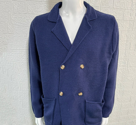 Men's Double-Breasted Cardigan