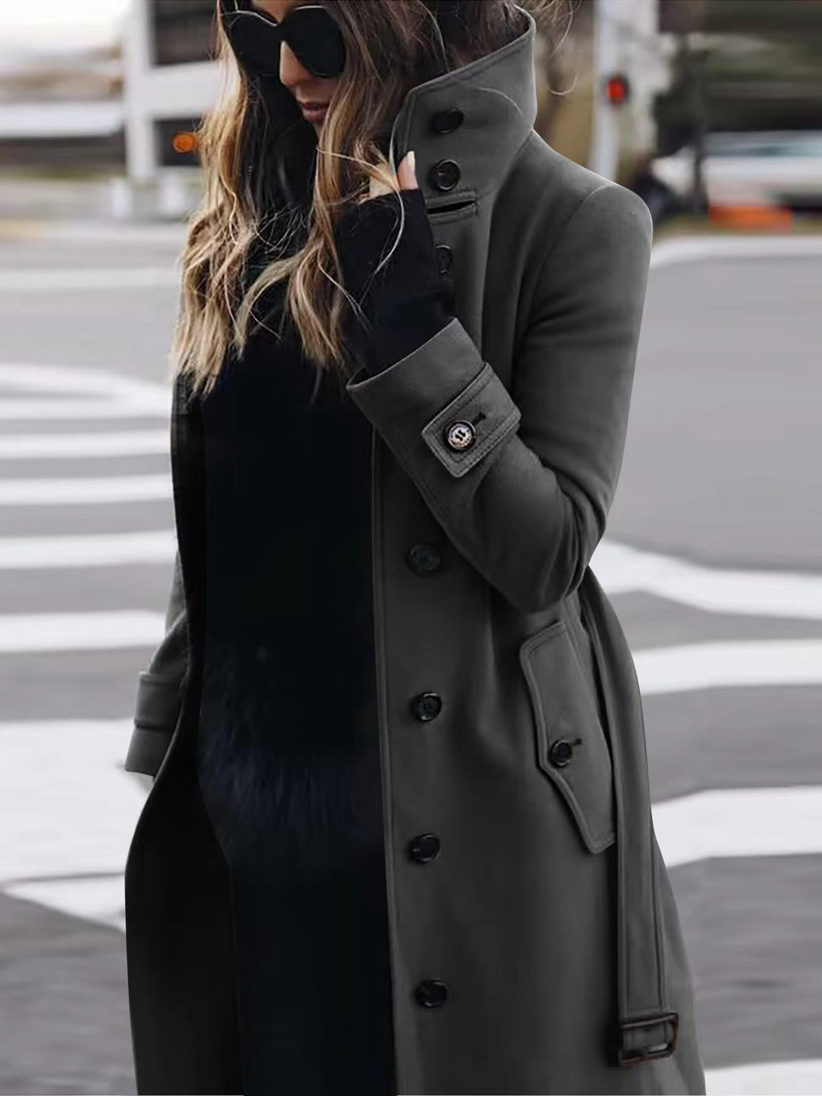 Slim Fit Wool Coat
