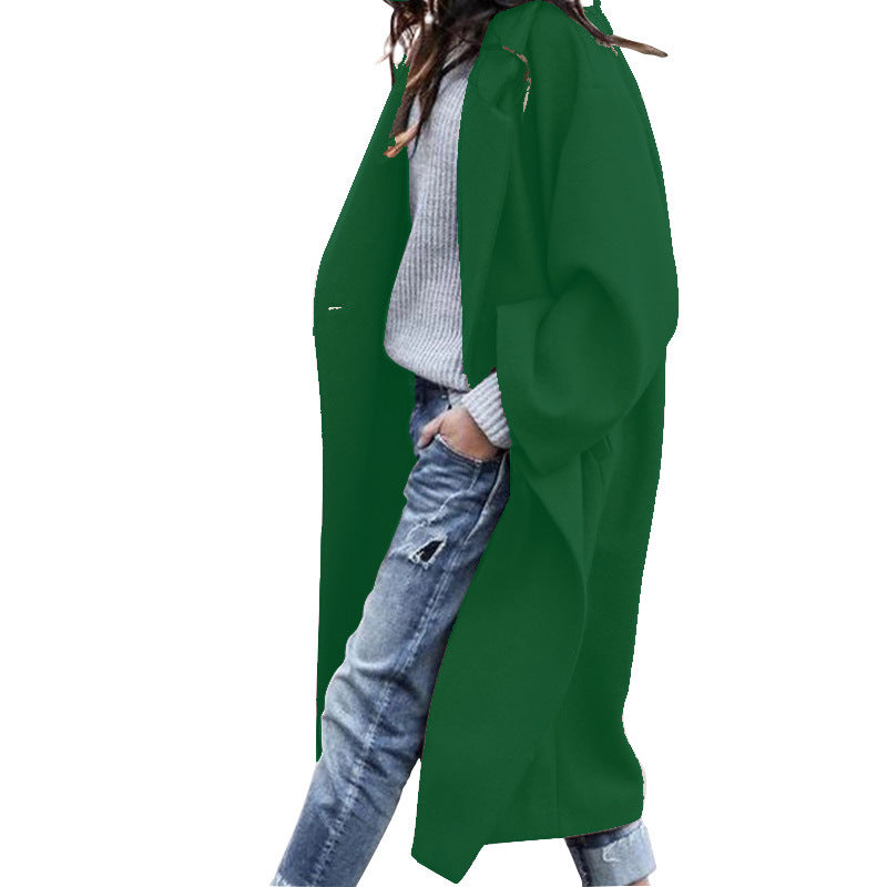Single-Breasted Wool Coat