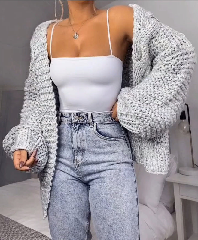 Faux Mohair Cardigan