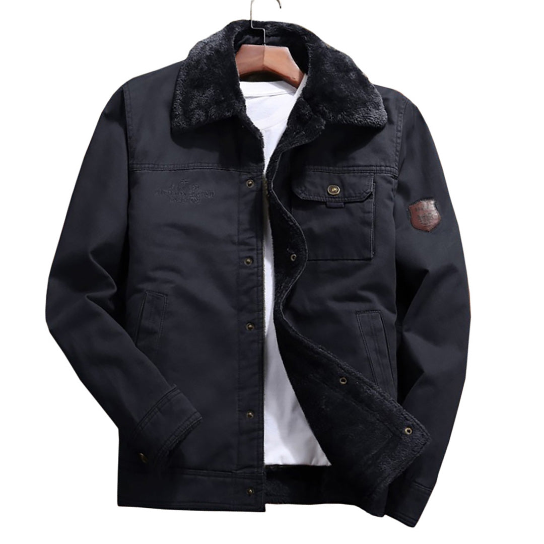 Men's Velvet-Lined Cotton Jacket