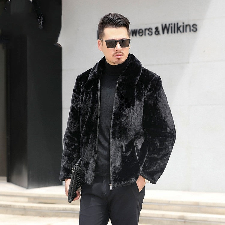 Men's Velvet-Lined Casual Jacket