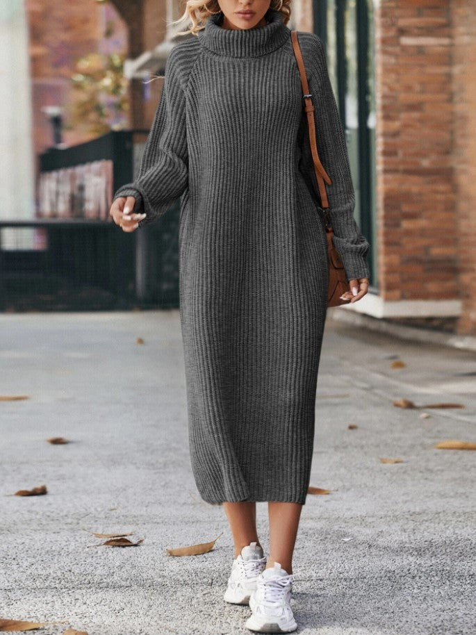 Turtleneck Sweater Dress