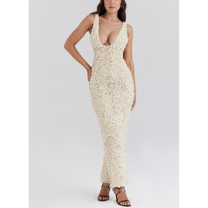 Deep V-Neck Dress