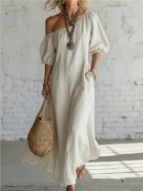 Women's Fashionable And Elegant Mid-Length Loose Dress