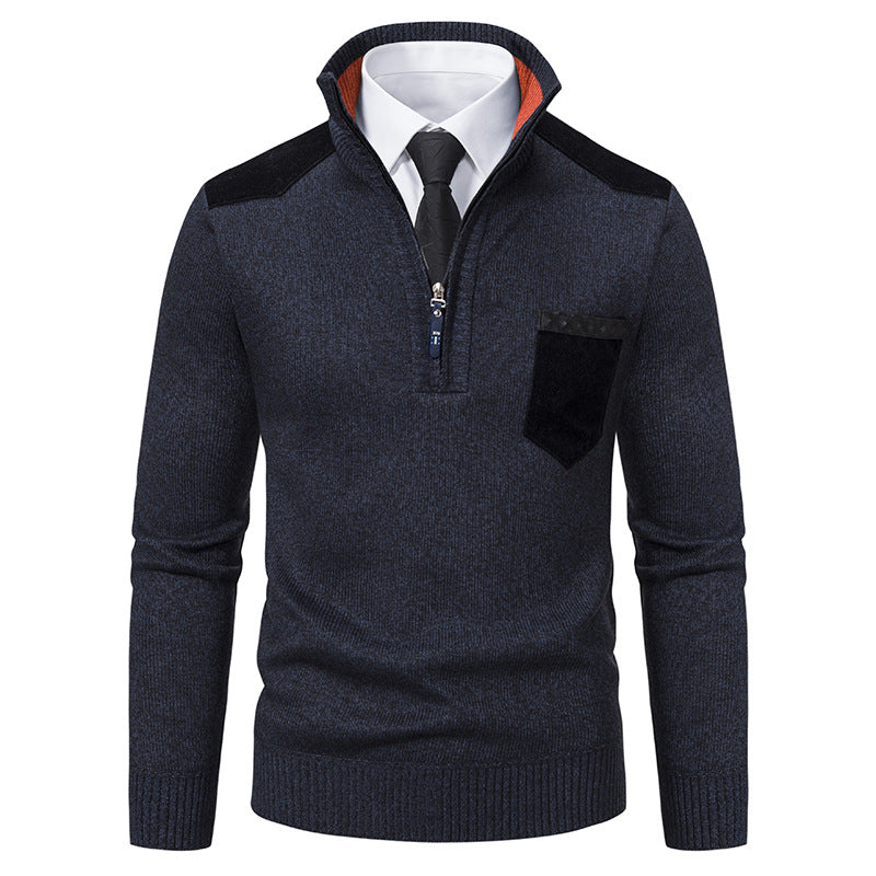 Men's Half-Zip Polo Sweater