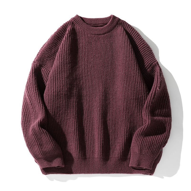 Men's Chunky Knit Crewneck Sweater