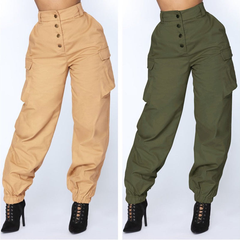 High-Waist Drawstring Pants