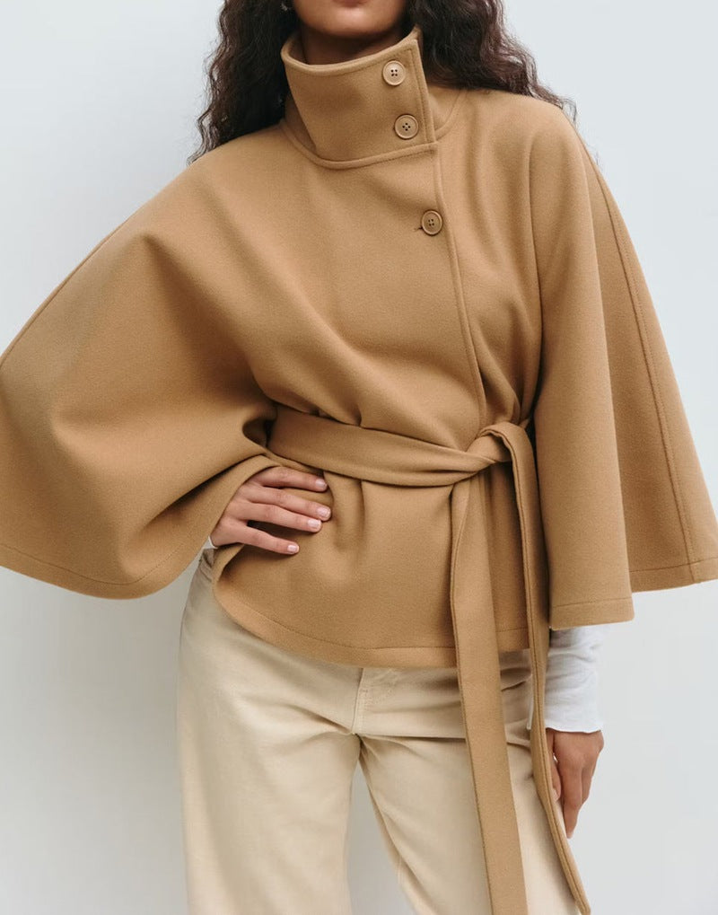 Belted Batwing Coat