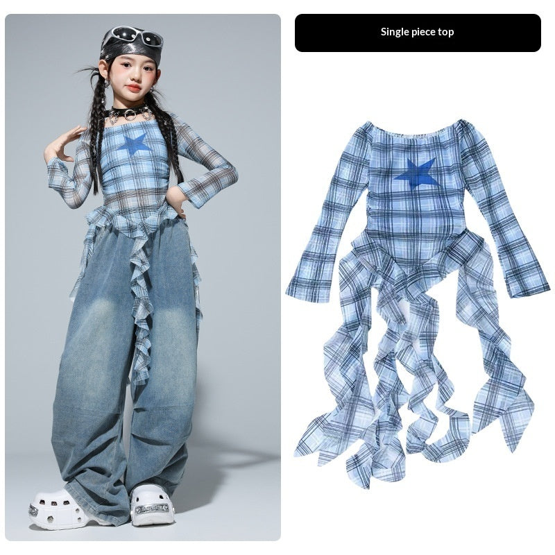 Girls' Street Dance Outfit Set