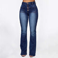 Plus Size High-Waist Patch Pocket Jeans