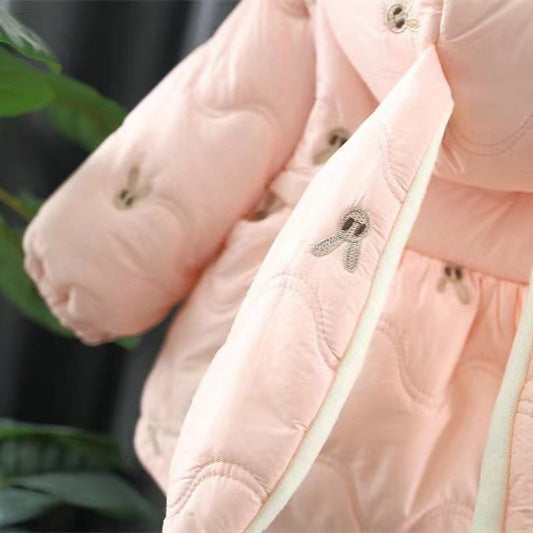 Girls' Bunny Padded Winter Coat