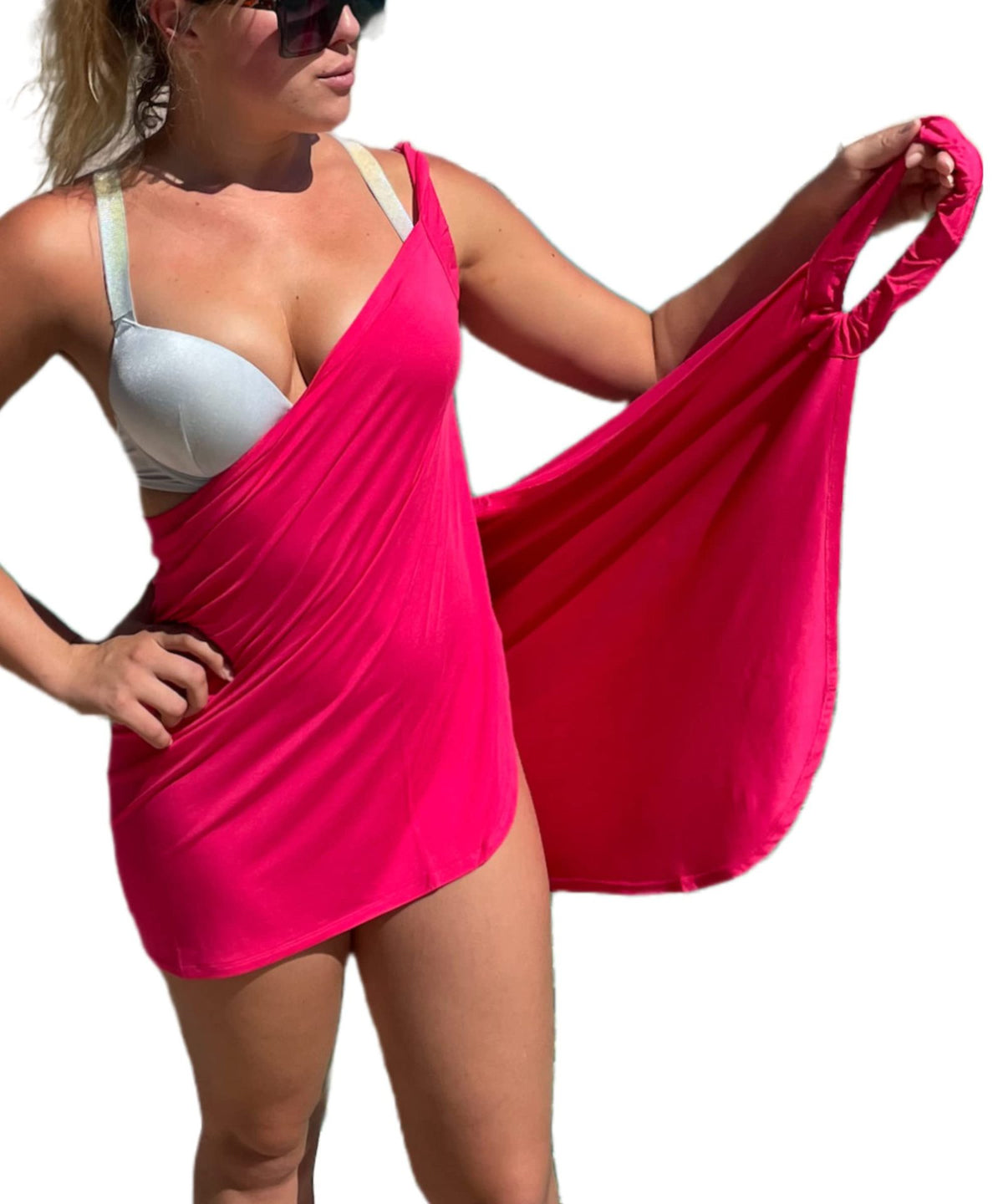 Plus Size Backless One-Piece Swimsuit