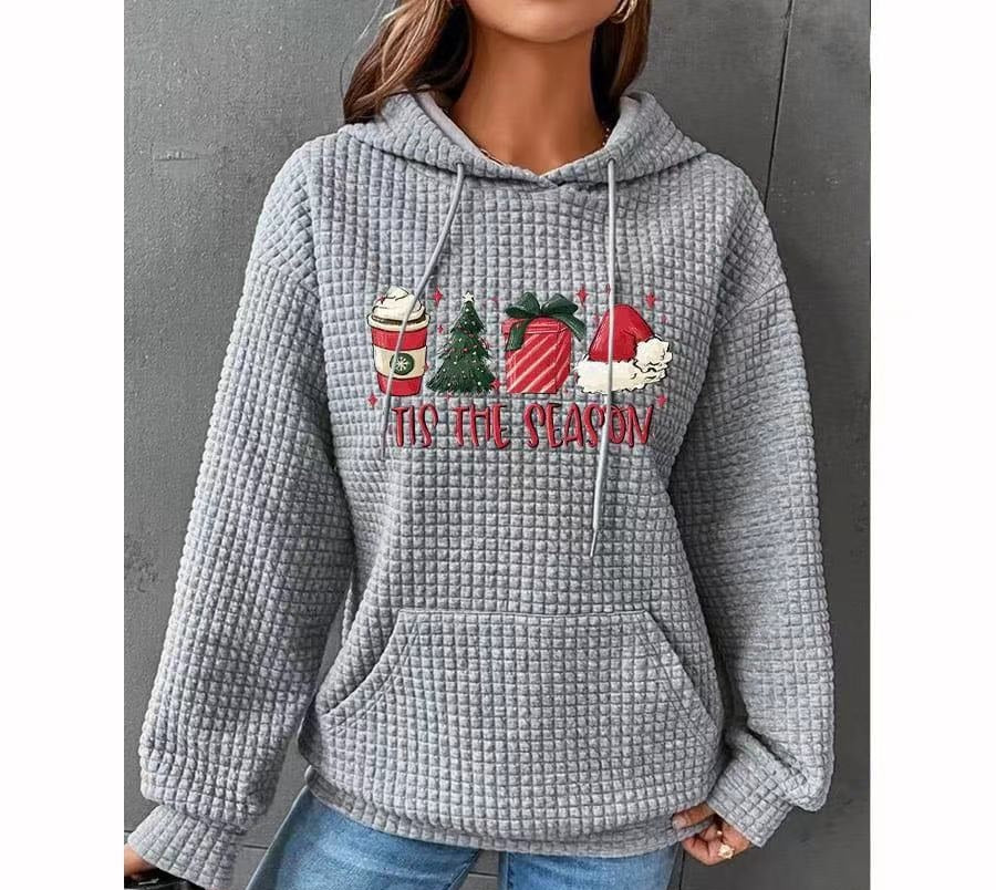 Waffle Dog Print Hoodie