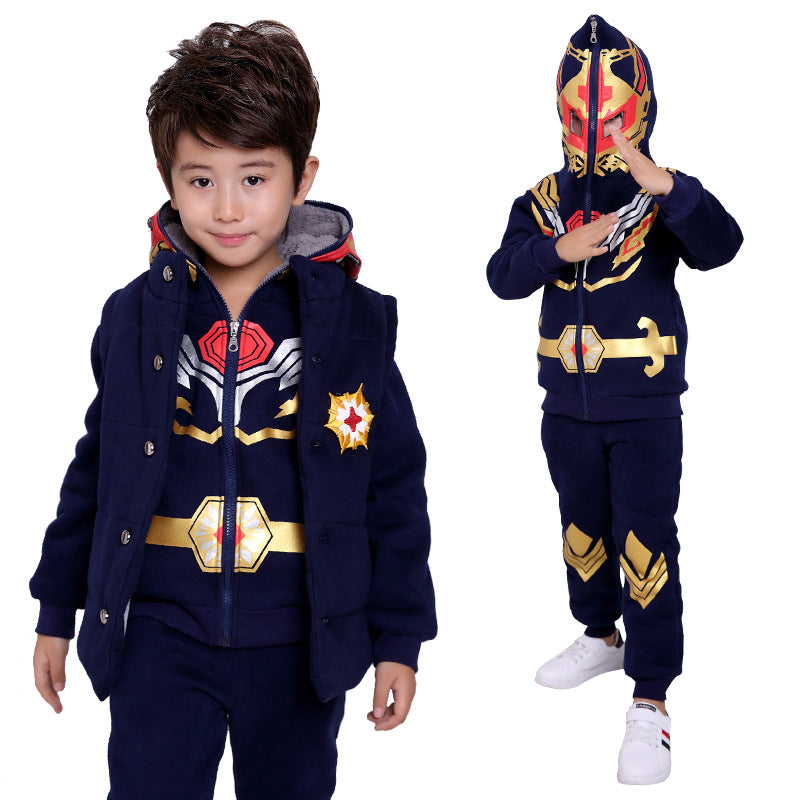 Kids' 3-Piece Velvet Sweater Set