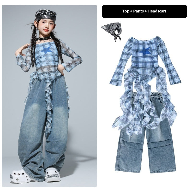 Girls' Street Dance Outfit Set