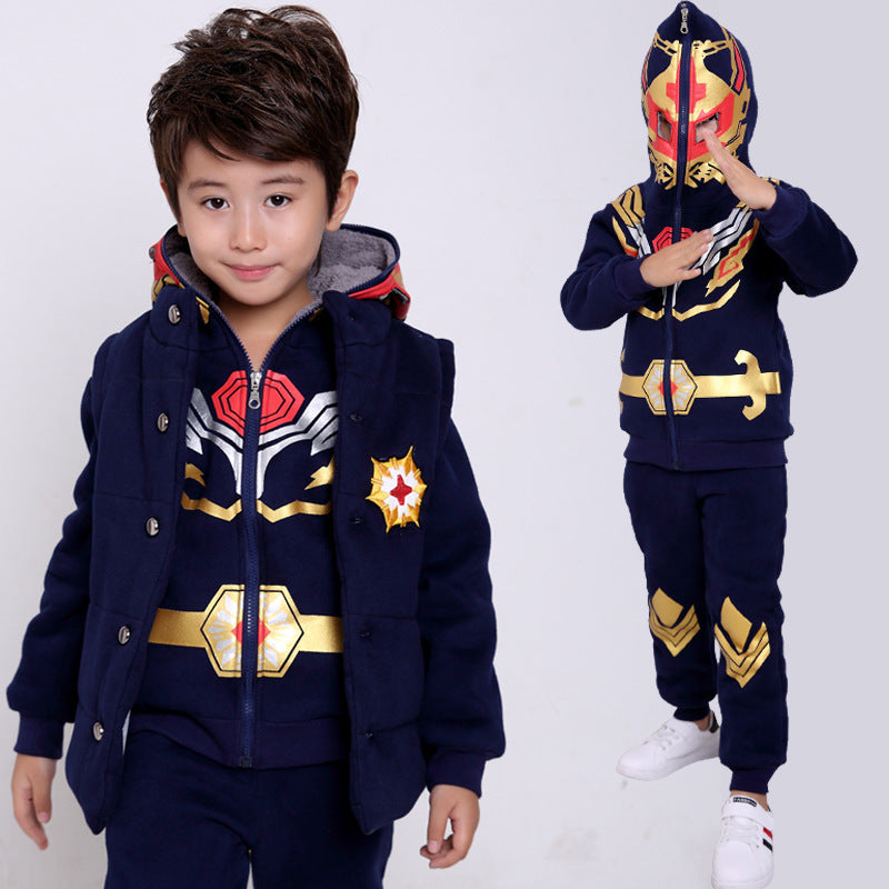 Kids' 3-Piece Velvet Sweater Set
