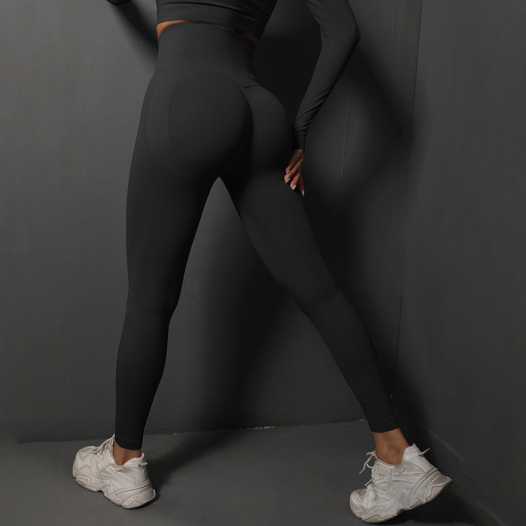 Seamless Stretch High Waist Belly Contracting And Close-fitting Trousers